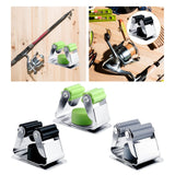 Maxbell Sturdy Fishing Rod Clip Billiard Cue Clamp Holder High Strength Hanging Rack Green