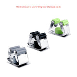 Maxbell Sturdy Fishing Rod Clip Billiard Cue Clamp Holder High Strength Hanging Rack Green