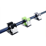 Maxbell Sturdy Fishing Rod Clip Billiard Cue Clamp Holder High Strength Hanging Rack Green
