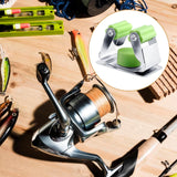 Maxbell Sturdy Fishing Rod Clip Billiard Cue Clamp Holder High Strength Hanging Rack Green