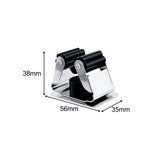 Maxbell Sturdy Fishing Rod Clip Billiard Cue Clamp Holder High Strength Hanging Rack Black