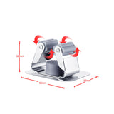 Maxbell Sturdy Fishing Rod Clip Billiard Cue Clamp Holder High Strength Hanging Rack Gray