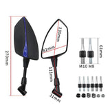 Maxbell Motorcycle Rear View Mirrors Accs Professional Direct Replaces for Niu Black