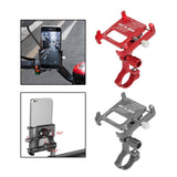 Maxbell Bike Phone Holder for Sports Cameras Motorbike 6-10cm Width Smartphones Red
