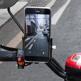 Maxbell Bike Phone Holder for Sports Cameras Motorbike 6-10cm Width Smartphones Red