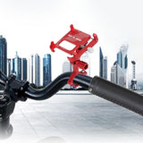 Maxbell Bike Phone Holder for Sports Cameras Motorbike 6-10cm Width Smartphones Red