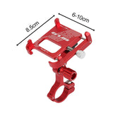 Maxbell Bike Phone Holder for Sports Cameras Motorbike 6-10cm Width Smartphones Red