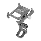 Maxbell Bike Phone Holder for Sports Cameras Motorbike 6-10cm Width Smartphones Titanium Color