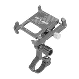 Maxbell Bike Phone Holder for Sports Cameras Motorbike 6-10cm Width Smartphones Titanium Color