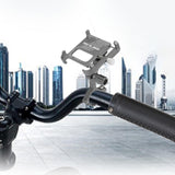 Maxbell Bike Phone Holder for Sports Cameras Motorbike 6-10cm Width Smartphones Titanium Color