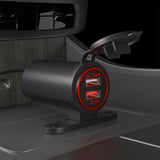 Maxbell Dual USB Car Power Charger Adapter Quick Charge 3.0 for Vehicles Boats Red Light