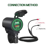 Maxbell Dual USB Car Power Charger Adapter Quick Charge 3.0 for Vehicles Boats Green Light