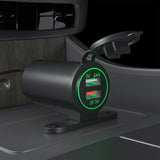 Maxbell Dual USB Car Power Charger Adapter Quick Charge 3.0 for Vehicles Boats Green Light