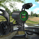 Maxbell Dual USB Car Power Charger Adapter Quick Charge 3.0 for Vehicles Boats Green Light
