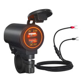 Maxbell Dual USB Car Power Charger Adapter Quick Charge 3.0 for Vehicles Boats Orange Light