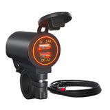 Maxbell Dual USB Car Power Charger Adapter Quick Charge 3.0 for Vehicles Boats Orange Light
