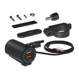 Maxbell Dual USB Car Power Charger Adapter Quick Charge 3.0 for Vehicles Boats Orange Light