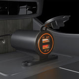 Maxbell Dual USB Car Power Charger Adapter Quick Charge 3.0 for Vehicles Boats Orange Light
