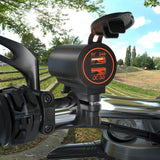 Maxbell Dual USB Car Power Charger Adapter Quick Charge 3.0 for Vehicles Boats Orange Light