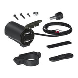 Maxbell Motorcycle Dual USB Charger with Voltmeter Waterproof for 12V Car Red