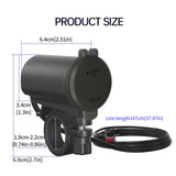 Maxbell Motorcycle Dual USB Charger with Voltmeter Waterproof for 12V Car Red