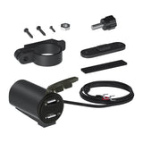 Maxbell Motorcycle Dual USB Charger with Voltmeter Waterproof for 12V Car Red