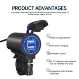 Maxbell Dual USB Phone Charger Adapter 12V/24V for Automotive Mobile Phone