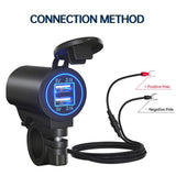 Maxbell Dual USB Phone Charger Adapter 12V/24V for Automotive Mobile Phone