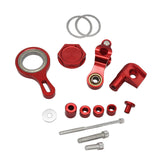 Maxbell Motorcycle Steering Damper Bracket Mount Set for Yamaha Yzf R6 Yzf R1 Red