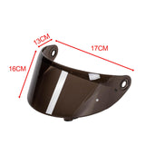 Maxbell Motorcycle Helmet Shield Lens Windproof Dustproof for Axxis Darkens  Brown