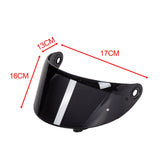 Maxbell Motorcycle Helmet Shield Lens Windproof Dustproof for Axxis Darkens Black