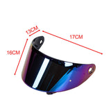 Maxbell Motorcycle Helmet Shield Lens Windproof Dustproof for Axxis Darkens Coloful