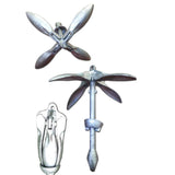 Maxbell Grapnel Boat Anchor Portable for Paddle Boards Small Watercrafts Canoes 1.5KG
