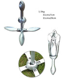 Maxbell Grapnel Boat Anchor Portable for Paddle Boards Small Watercrafts Canoes 1.5KG