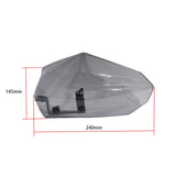 Maxbell Motorbike Hand Guard Wind Deflector Durable Premium for Yamaha T-Max Gray