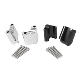 Maxbell 2Pcs Handlebar Riser Clamp for Harley XL 1200x Forty-Eight 2010-17 Black