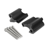 Maxbell 2Pcs Handlebar Riser Clamp for Harley XL 1200x Forty-Eight 2010-17 Black