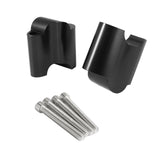Maxbell 2Pcs Handlebar Riser Clamp for Harley XL 1200x Forty-Eight 2010-17 Black