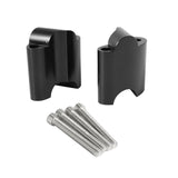 Maxbell 2Pcs Handlebar Riser Clamp for Harley XL 1200x Forty-Eight 2010-17 Black