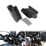 Maxbell 2Pcs Handlebar Riser Clamp for Harley XL 1200x Forty-Eight 2010-17 Black