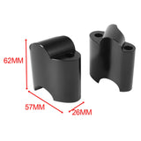 Maxbell 2Pcs Handlebar Riser Clamp for Harley XL 1200x Forty-Eight 2010-17 Black