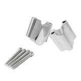 Maxbell 2Pcs Handlebar Riser Clamp for Harley XL 1200x Forty-Eight 2010-17 Argent