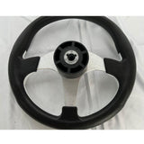 Maxbell 3 Spokes 13.8 inch Boat Steering Wheel 3/4“ Tapered Shaft for Marine Boats