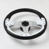 Maxbell 3 Spokes 13.8 inch Boat Steering Wheel 3/4“ Tapered Shaft for Marine Boats