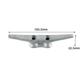 Maxbell Hardware Boat Cleat Replacement Easy to Install Malleable Steel Accessory 103.5x22.5mm