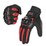 Maxbell Motorcycle Gloves Touch Screen Protection for Motocross Cycling Camping Red M