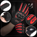Maxbell Motorcycle Gloves Touch Screen Protection for Motocross Cycling Camping Red XXL