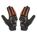 Maxbell Motorcycle Gloves Touch Screen Protection for Motocross Cycling Camping Orange XL