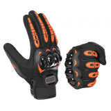Maxbell Motorcycle Gloves Touch Screen Protection for Motocross Cycling Camping Orange XL