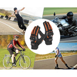 Maxbell Motorcycle Gloves Touch Screen Protection for Motocross Cycling Camping Orange XL